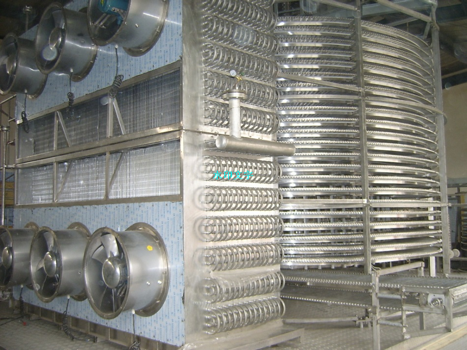 全自动高效螺旋速冻机1000kg/h 应用于水产食品加工工业